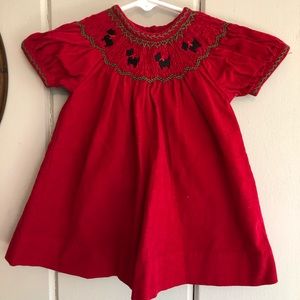Starting Out Smocked Scottie Dog Dress 3 months